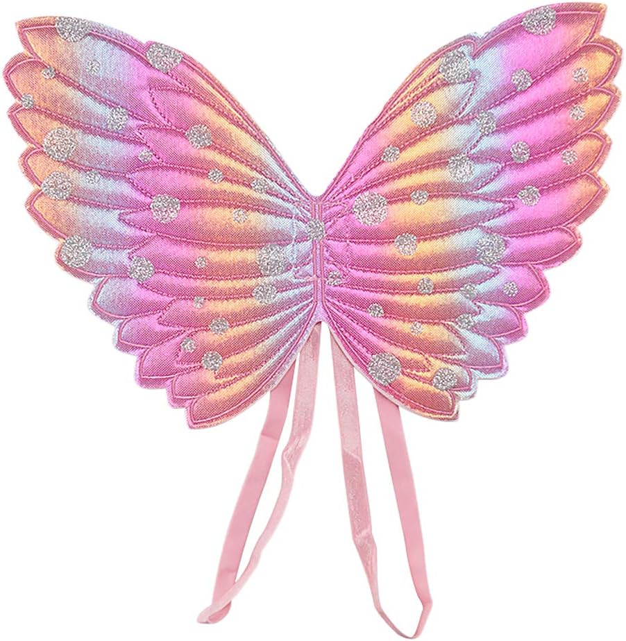 Segreto Girls Gradient Colored Butterfly Fairy Costume Wings Party Dress up Birthday Party