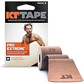 KT Tape, Pro Extreme Synthetic Kinesiology Athletic Tape, 20 Count, 10” Precut Strips