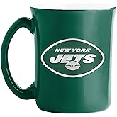Logo Brands 622-C15CAM: New York Jets 15oz Café Mug