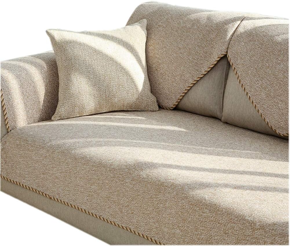 Cotton and Linen Quilted Furniture Protectors Covers for pet Dog Seasons Anti-Slip Pet Protective Covers Couch slipcover pet for Sofa,Loveseat,Recliner,Chair Multi-Size-B 43x94inch(110x240cm)