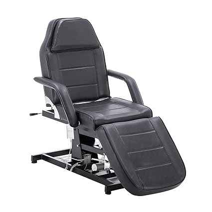 BarberPub Elektrische Kosmetikliege Therapieliege Massageliege Tattooliege Schönheitsausrüstung (Schwarz)
