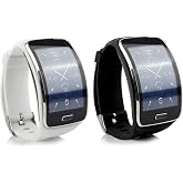 honecumi Bands Compatible with Samsung Galaxy Gear S Sm-R750 Watch Band Wrist Strap Replacement Accessory for Men Women Silicone Colorful R 750 Sports Watchband Bracelet with Buckle-(No Tracker)