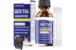 Zxleeyh Fast-Acting Skin Tag Remover for Body and Neck - Natural, Mild Salicylic Acid Formula, Use a Brush applicator Skin tag Remover Precisely and painlessly and Quickly.Safe for Sensitive skin30ML