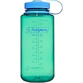 Nalgene Sustain Tritan BPA-Free Water Bottle Made with Material Derived From 50% Plastic Waste (using ISCC certified mass balance), 32 OZ, Wide Mouth