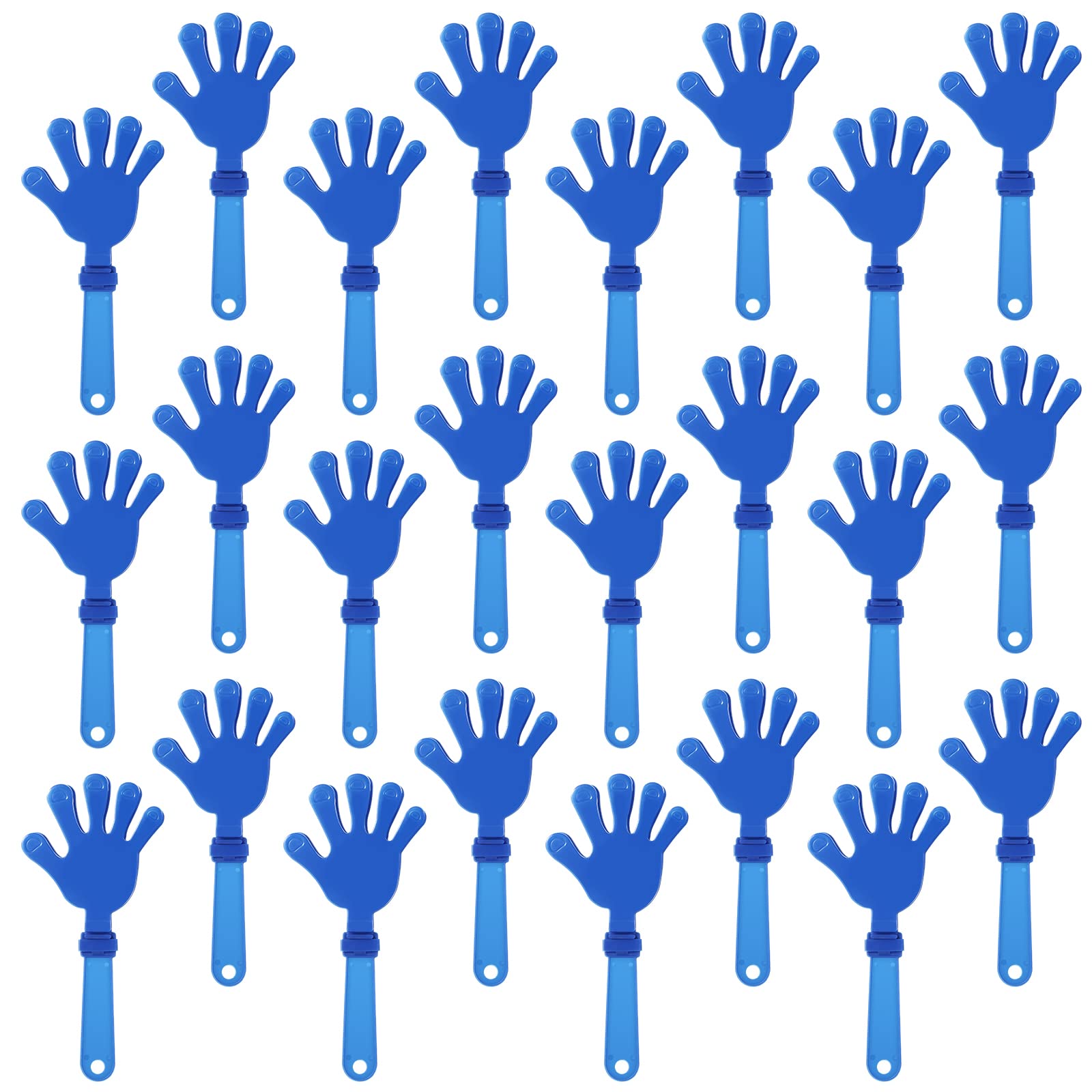 24 Pcs Royal Blue Hand Clappers 7.5 Inch Clappers Noisemakers Noise Makers Party Favors Plastic Clapper Sporting Events Cheers Ball Dance Basketball Football Noisemakers （Royal Blue）