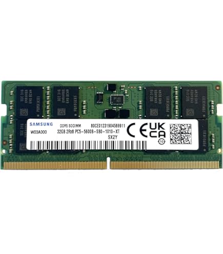 Samsung 64GB (2x32GB) DDR5 5600MHz PC5-44800 CL46 SODIMM 2Rx8 Dual