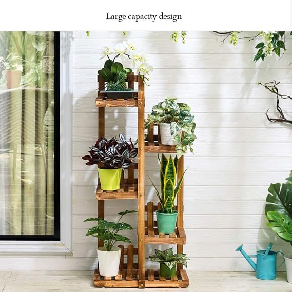 TIANQIZ Soporte para plantas montado de múltiples capas, soporte ...