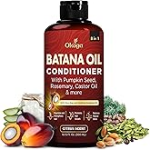 Batana Oil Conditioner for Hair Growth, Aloe Vera Leaf Juice, Biotin, Honduran Batana, Jojoba, Argan, Pumpkin Seed, Castor & Rosemary Oils, 8-in-1 Natural Formula (10.15 fl oz Citrus Scent)