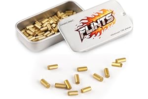 JINMUNIC 2.5mm Lighter Flint Refills (100pcs) - Universal Highgrade Flints Replacement Stones Compatible with Zippo and Dupont Lighters