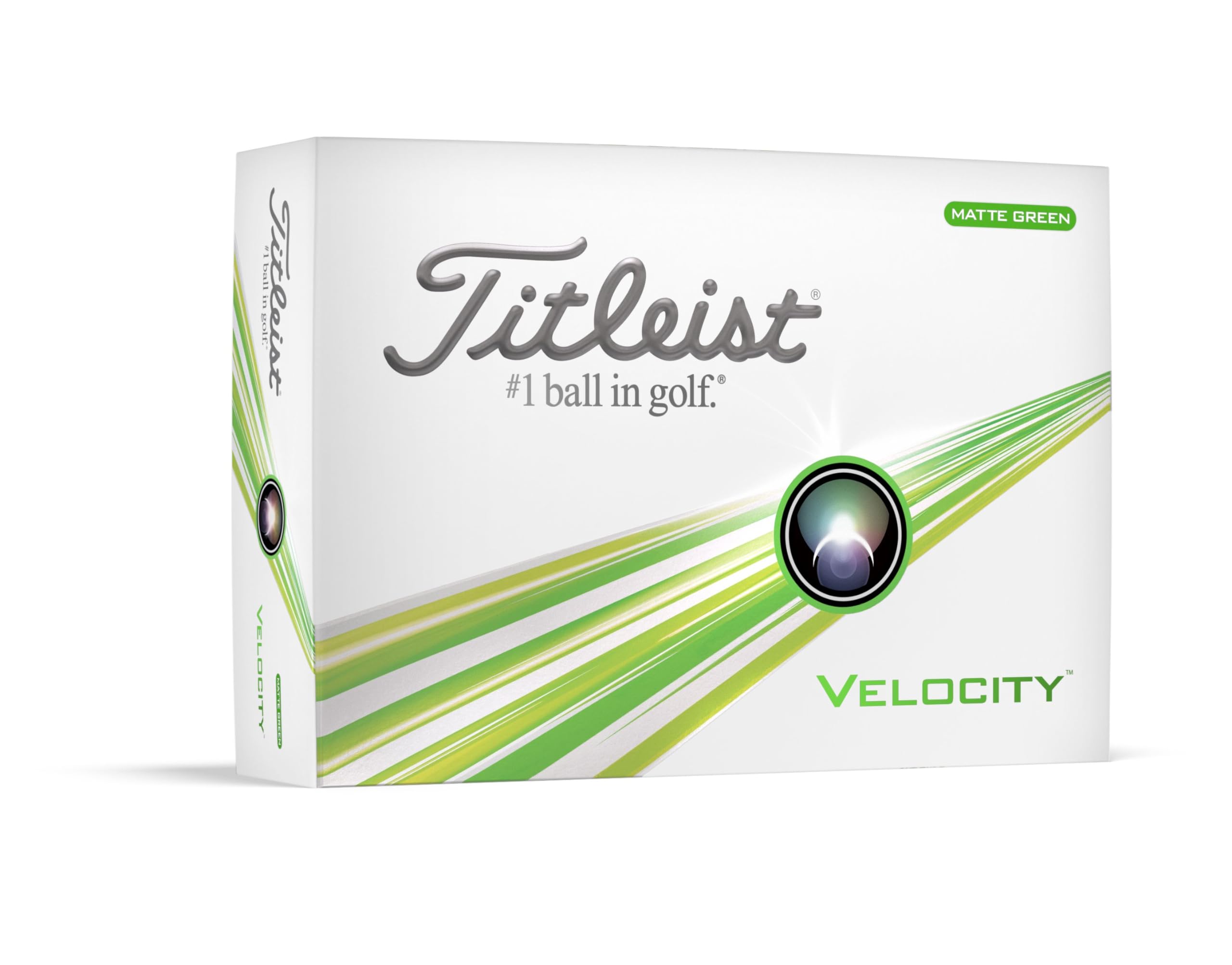 Titleist Velocity Golf Ball, Pack of 12, Green, PRIOR GENERATION