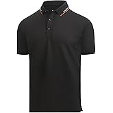Alex Vando Mens Golf Shirt Moisture Wicking Performance & Polished Style Polo Shirts for Men