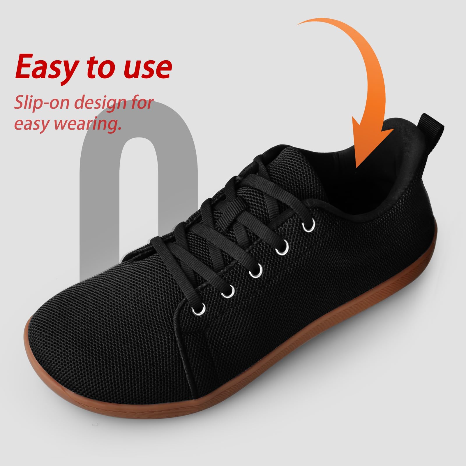 BUHCFBO Unisex Wide Toe Barefoot Shoes for Mens Womens Minimalist Cross-Trainer Shoes Walking for Men Women Zero Drop Sole Trail Running Sneakers Tennis Gym Workout,Black 8