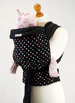 Palm and Pond inch Mei Tai inch Schlinge/Babytrage - Schwarz mit Punkten Black