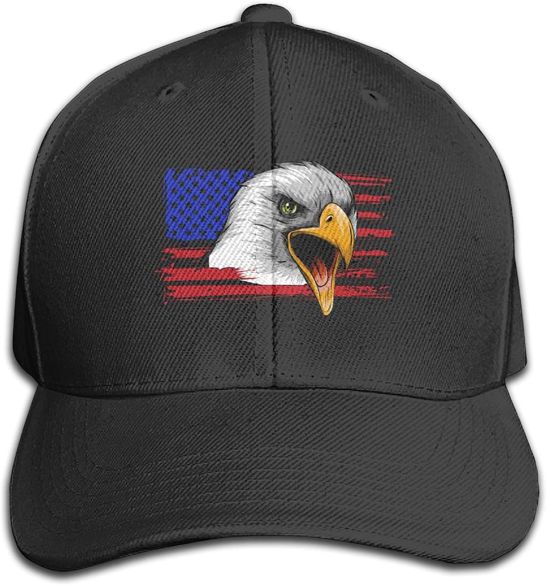 American Eagle Against USA Flag Baseball Cap Popular Peaked Cap Sport