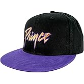 Prince Men's Gold Logo & Symbol Snapback Baseball Cap Adjustable Black