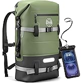 STOVER 5/10/25/30/40/55L Waterproof Dry Bag- Roll-Top Backpack w/Phone Case- Kayaking, Hiking, Camping, Boating- Men/Women