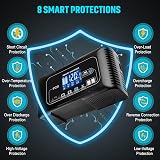 HTRC 20A Car Battery Charger 12V/24V LCD Desulfator Maintainer LiFePO4 Lead-Acid view 8