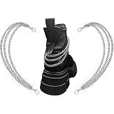 Gownsella 2PCS Shoe Charms Chain Shoelace Chains DIY Punk Shoe Accessories Decoration for Boot Sneaker Bag Handbags Pants Chain Keychain Cool Party for Girl Women