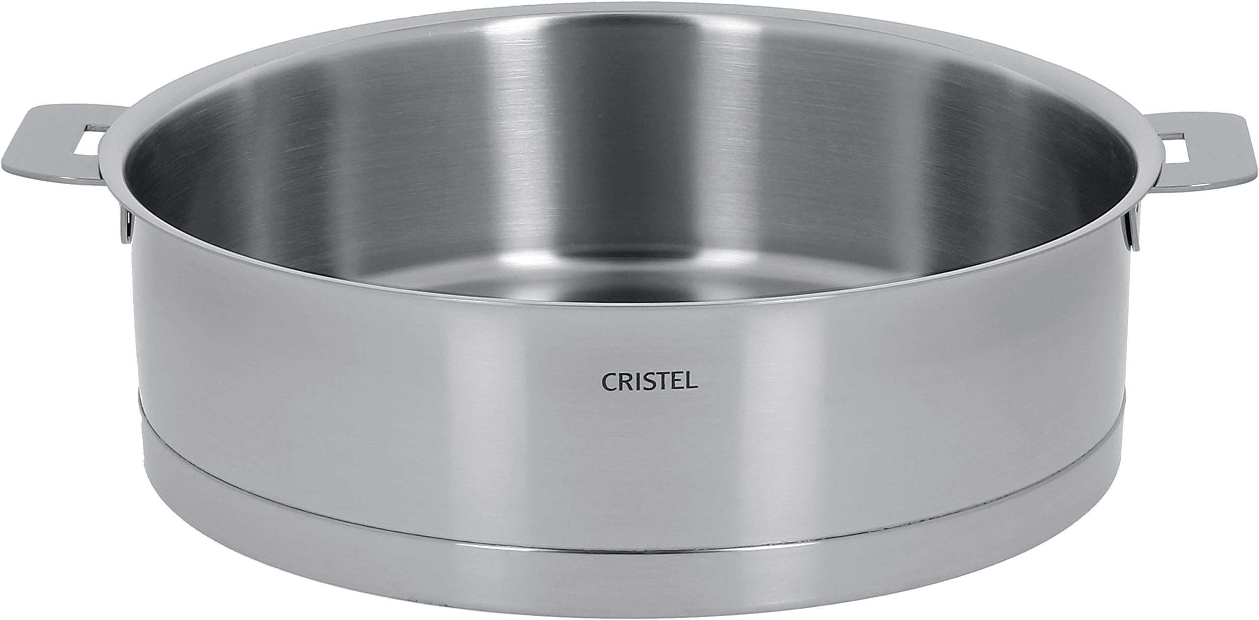 Cristel Strate Stainless Steel Sauté Pan with Removable Handle, Stainless Steel, 24 cm