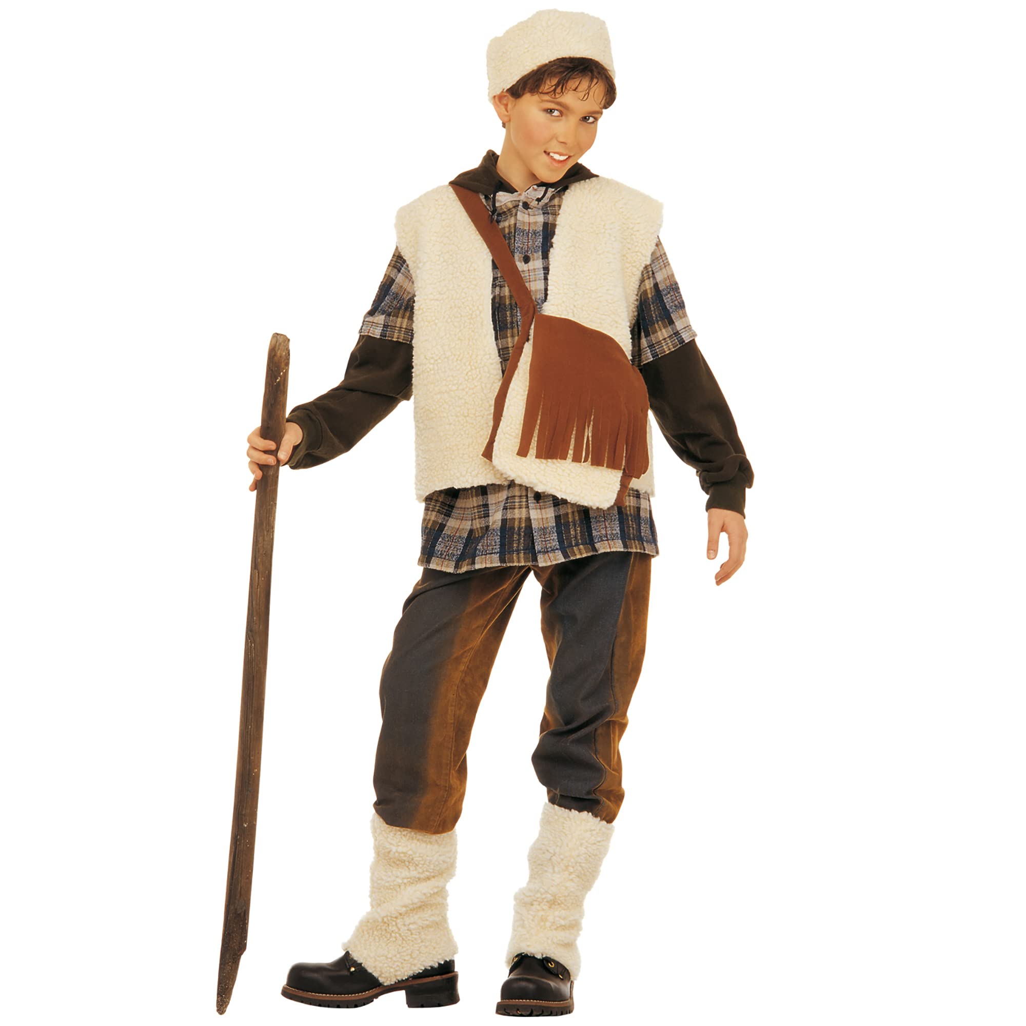 W WIDMANN MILANO Party Fashion - Children's Shepherd Costume with Headdress, Middle Ages, Easter, Bible, Living Nativity Scene, Carnival, Theme Parties