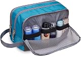 WANDF Toiletry Bag Water-Resistant Nylon Travel Dopp Kit A Sky Blue view 4