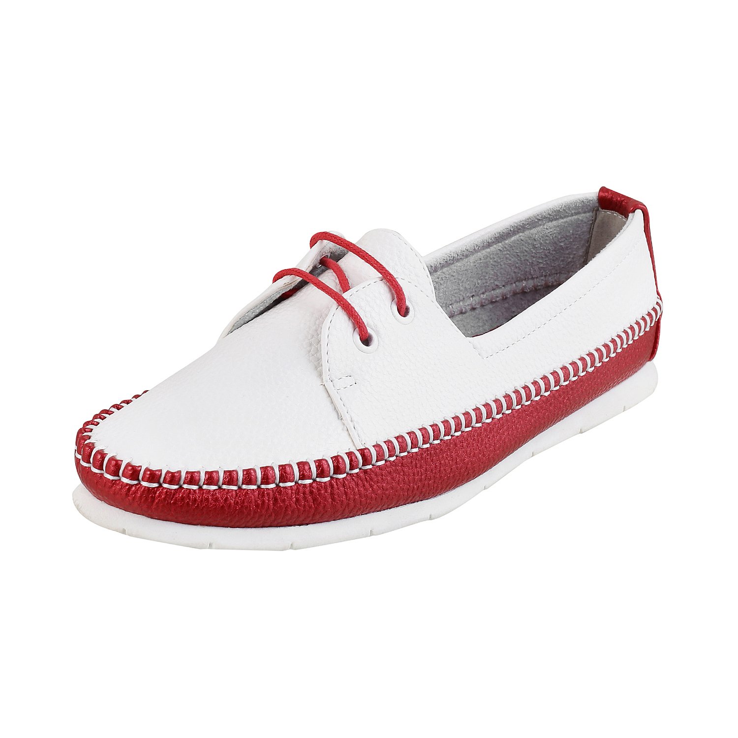mochi women white synthetic flat shoes ( 31-8111 )