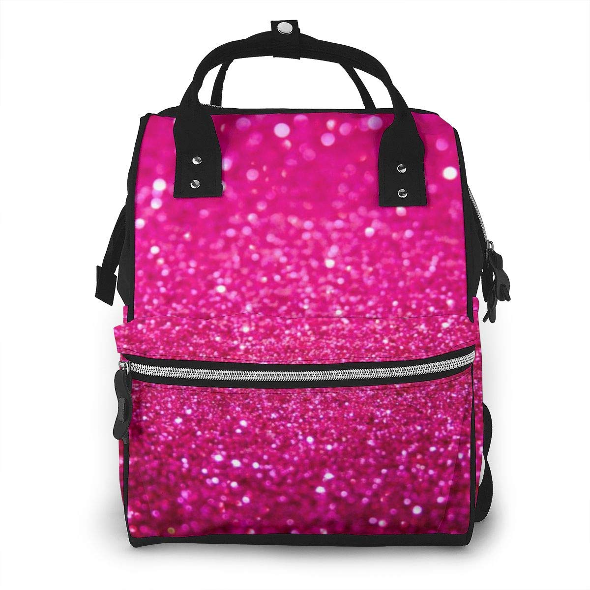 pink glitter luggage