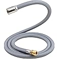 Faucet Hose for American Standard M922367-007220A, American Standard Kitchen Faucet Parts, Kitchen Sink Sprayer Supply Lines Pull Down Faucet Hose Replacement, Brass Adapter, 59”