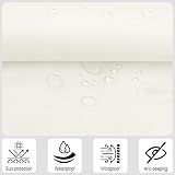 Sunny Guard Balcony Privacy Screen 90x300cm UV Waterproof Windproof Cream view 2