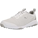 Puma Golf Men's Fusion PRO Golf Shoe, Puma White-Puma Silver-High Rise, 8.5