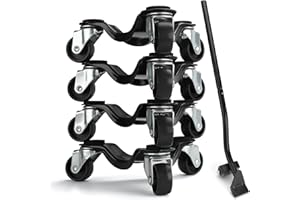 Nellyke Furniture Movers Dolly Furniture Movers with Wheels, Portable Moving Rollers Leg Dollies for Heavy Furniture, 3 Wheels Flat Dolly, 600 Lbs Capacity