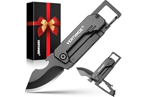 Pocket Multitool Knife with Bottle Opener, Screwdriver, Stocking Stuffers Gifts for Men Dad Survival Camping, Christmas Men G