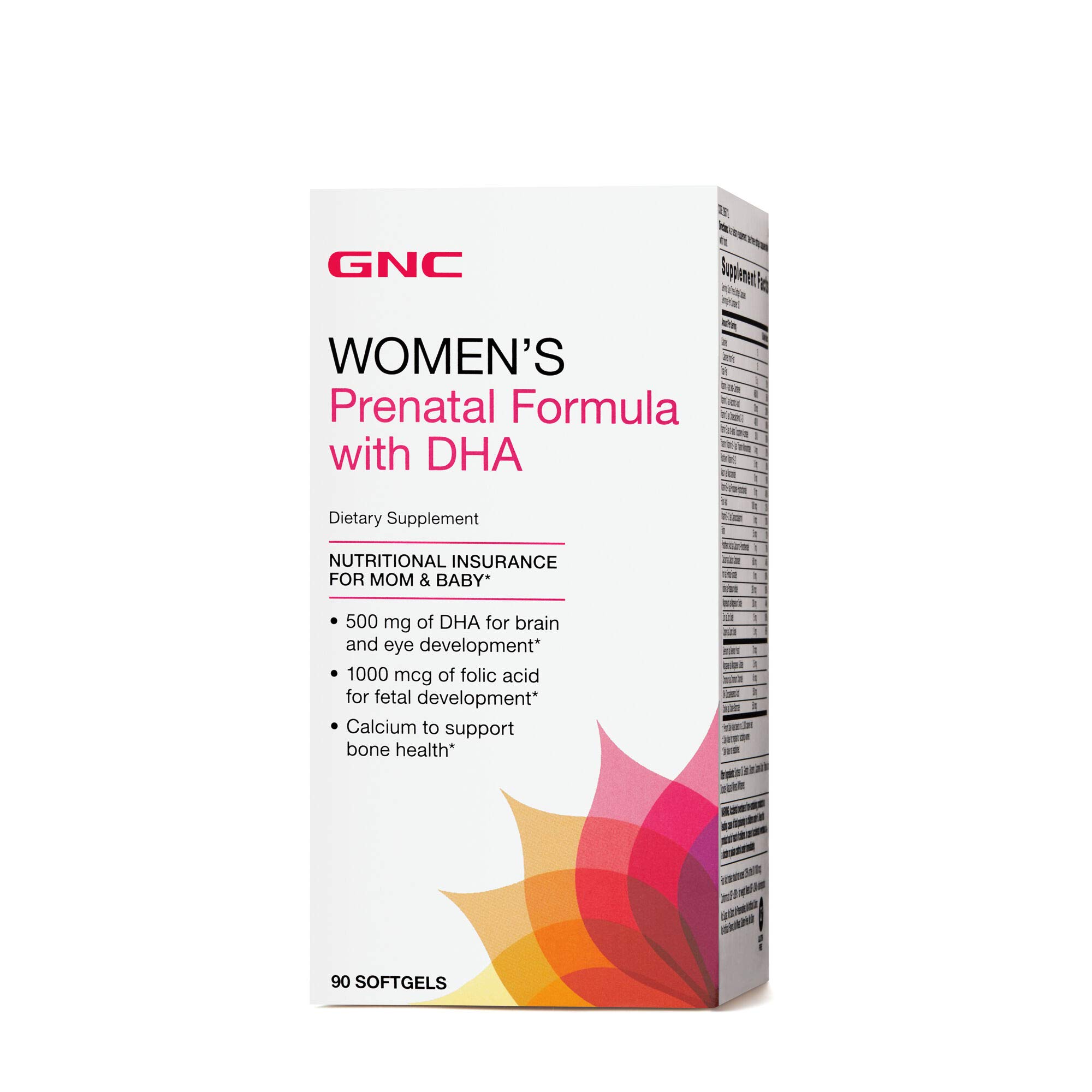 GNC Womens Prenatal Formula with DHA 90 softgels
