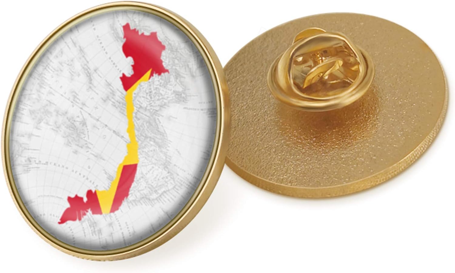 Coat Of Arms Of Vietnam Vietnamese Map Flag National Emblem Brooch