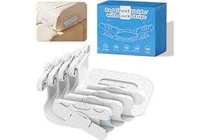 ALAFLY Snap-Lock Bed Sheet Holders for Corners, Heavy Duty Anti-Slip Sheet Fasteners, No More Loose Sheets, Secure Thick Shee