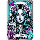 GQYCZZ Gothic Diamond Art Kits for Adults-THE Bitch Tarot Diamond Painting Kits for Adults Beginners, 5D DIY Full Drill Round Rhinestone Gem Art Crafts Paintings for Home Wall Decor 12