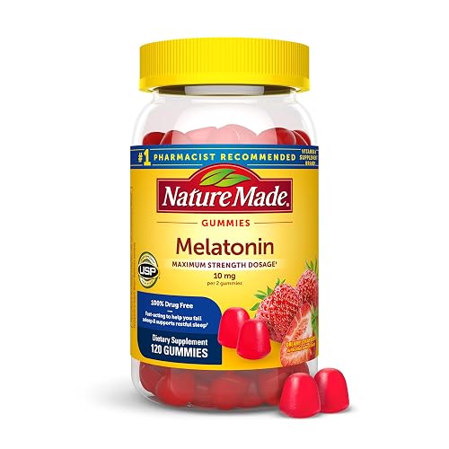 Nature Made Melatonin 10 mg per serving Gummies, Sleep Gummies for ...