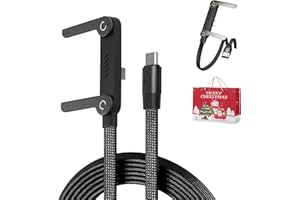 Invisible Holder Charger Cable with Stand, Invisible Phone Holder Charger Cable, 240W Braided Fast Charge Cable, with Folding