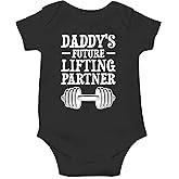 Daddy's Future Lifting Partner - Funny Baby Essentials Bodysuit - Newborn Boy Girl Clothes