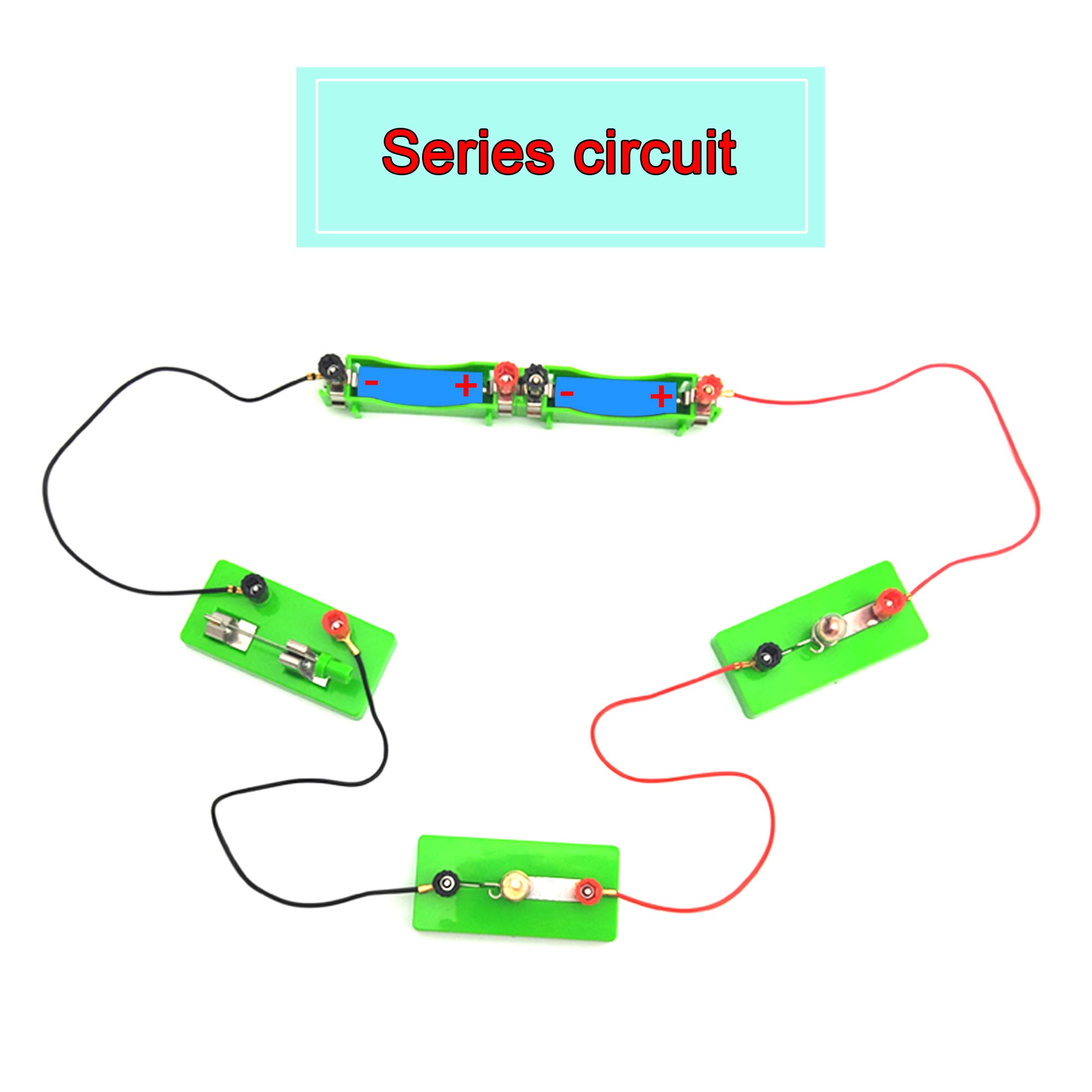 EUDAX Physics Science Lab Learning Circuit kit,Electricity Experiment Set,Building Circuits for Student Junior Senior High School Students (Basic kit)