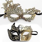 Masquerade Masks for Women Men Couple Lace Eye Mask for Venetian Carnival Halloween Party Ball Prom Costume Mardi Gras