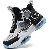 VITUOFLY Kids Basketball Shoes Boys Air Cushion Sneakers Girls Mid Top School Hoops Shoes Non-Slip Outdoor Sports Running Gym Comfortable Durable Little Kid/Big Kid