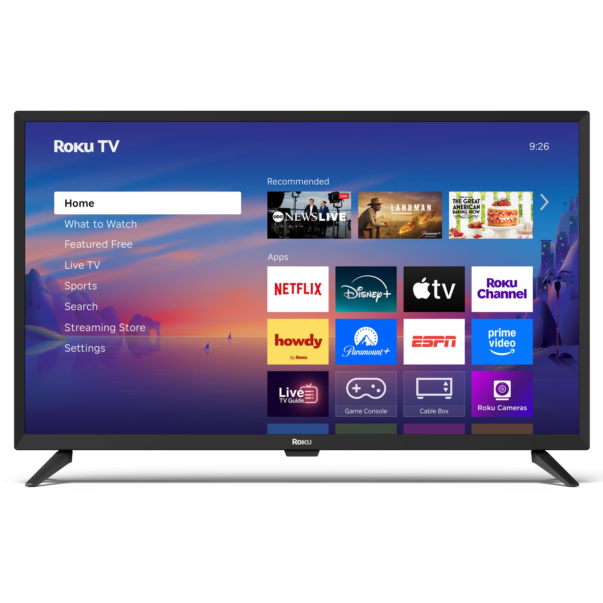 Roku 32" Select Series 720p HD Smart RokuTV with Voice Remote, Bright Picture, Customizable Home Screen, and Free TV