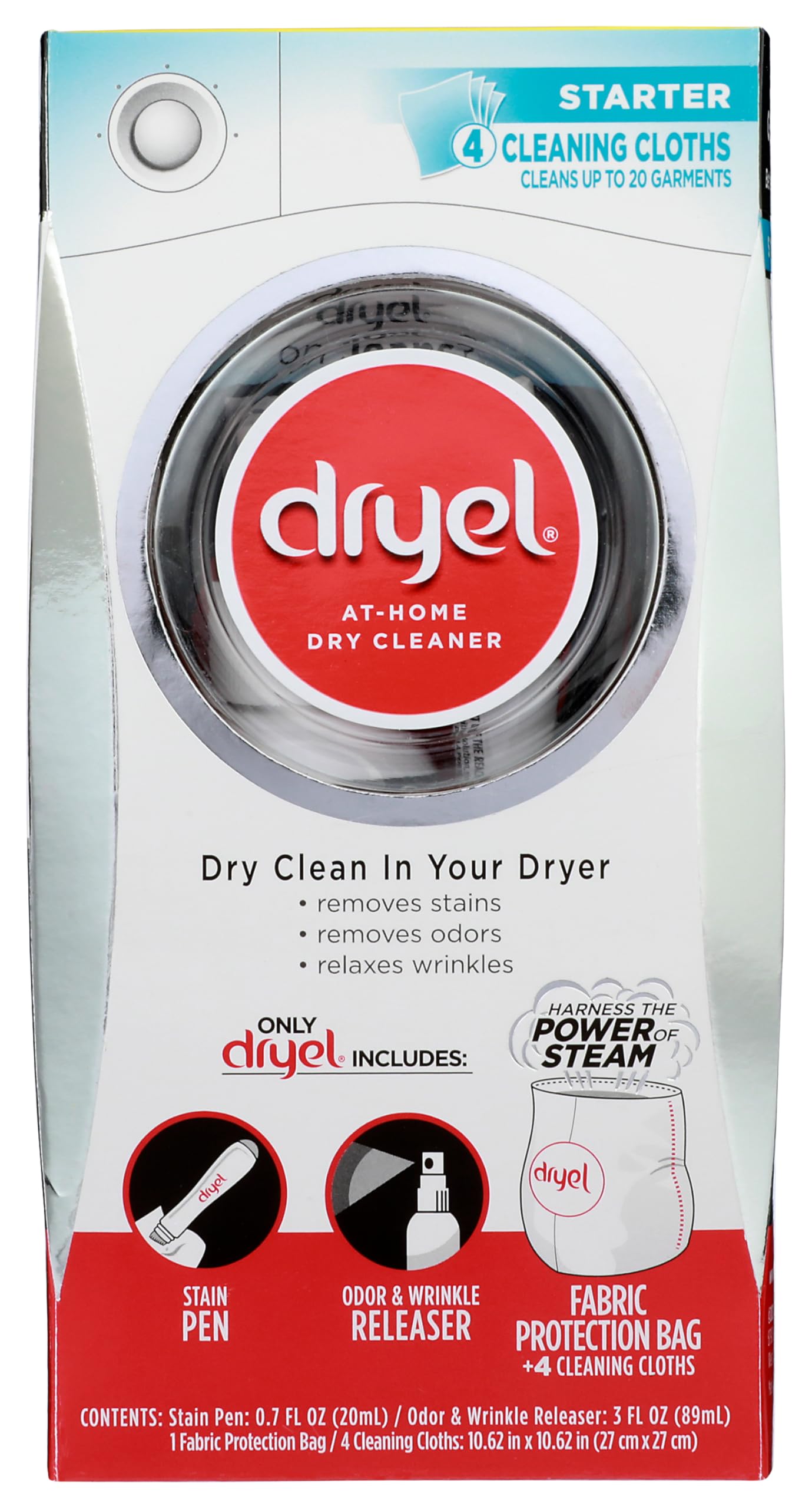 Photo 1 of Dryel At-Home Dry Cleaning Starter Kit With Bag, Breeze Clean Scent 1 kit