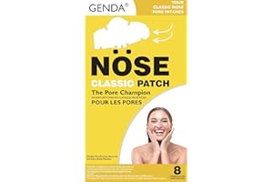 GENDA Blackhead Remover Hydrocolloid Nose Pore Strips for Deep Cleansing, Clears Black head and Pore Unclogging - 8 Strips