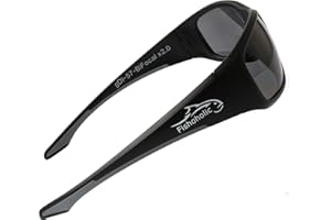 Fishoholic Polarized Bi-Focal Fishing Sunglasses with Reader Magnification (1.5x, 2.0x, 2.5x Options) and UV400 Protection
