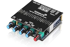 Nobsound HiFi 2.1 Channel Bluetooth 5.0 Power Amplifier Board Case Stereo Subwoofer Amp