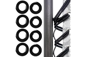 Ostlttyn Zero Gravity Chair Replacement Cord, 8 Pcs Durable Bungee Elastic Laces Replacement Cords for Zero Gravity Chair Lounge Chair Patio Recliner Lawn Chair Repair Kit, Black
