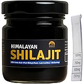 Svach Botanicals Shilajit Resin - 40g (100 Servings) 80% Fulvic Acid- Lab Tested- Himalayan Gold Grade for Men & Women High Potency with 85+ Trace Minerals