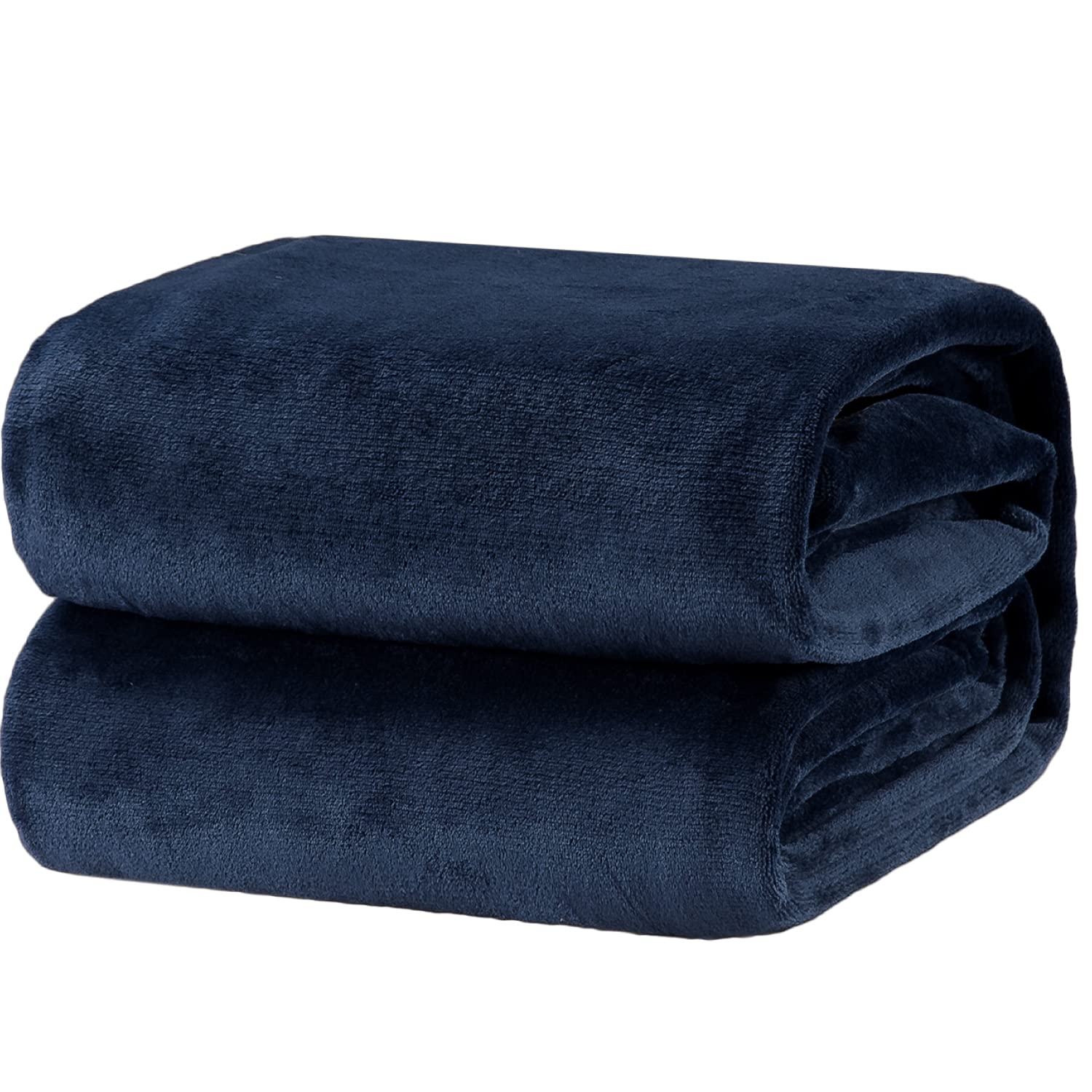 Bedsure Fleece Blanket for Bed - Soft Cosy Fluffy Throw Blankets, Warm Large Throws for Audlts, Gifts for Women and Men,Navy Blue, 220x240 cm — image 1